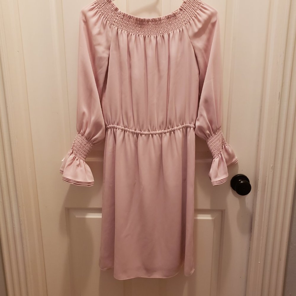 Mika Mindel -Off Shoulder Dress -Light Pk -Sz S - Picture 2 of 7